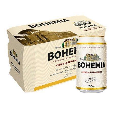 BOHEMIA NOVA EMBALAGEM LATA 350ML SH C/12 NPAL