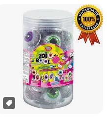 CHICLE ZOIO BOOL  AZEDINHO CX C/ 12 POTES C/ 30 UNIDADES 10g UVA, MELANCIA, MORANGO E BLUEBERRY