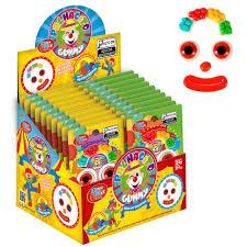 BALA DE GELATINA PALHACITO GUMMY CX 12 DISPLAYS C/ 20 UNIDADES  18G SABOR TUTTI FRUTI
