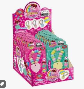 PASTILHA  PULSEIRA DOCE PRINCESA SABOR ARTIFICAIL DE TUTTI FRUITTI 12 G    CX C/ 12 DISPLAYS C/ 24UNIDADES
