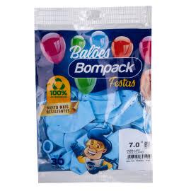 BALAO LISO N7 BOMPACK AZUL CLARO C/30