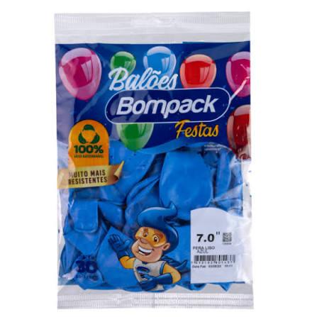BALAO LISO N7 BOMPACK AZUL ESCURO C/30