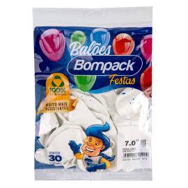BALAO LISO N7 BOMPACK BRANCO C/30