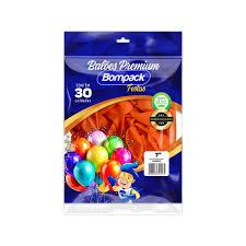 BALAO LISO N7 BOMPACK LARANJA C/30