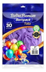 BALAO LISO N7 BOMPACK LILAS C/30