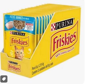 FRISKIES PEIXE BRANCO 15X85G