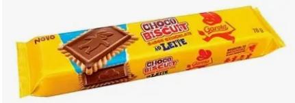 GAROTO CHOCO BISCUIT CHOC AO LEITE 78G