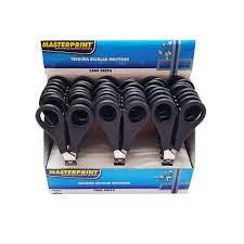 TESOURA ESCOLAR 13CM CABO PRETO MP 502 PTC 24 UNI