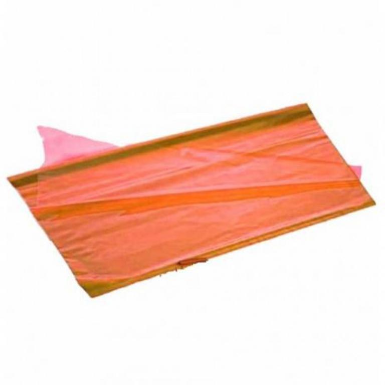 PAPEL CELOFANE LARANJA 1MT X 80 PCT 10