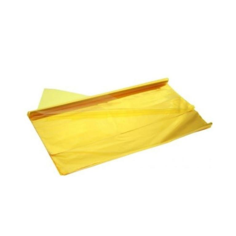 PAPEL CELOFANE AMARELO 1MT X 80 PCT 10