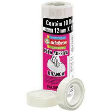 FITA DUREX BRANCA 12x10MT PTC 10 UNI