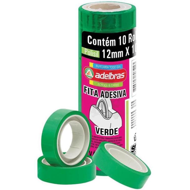 FITA DUREX VERDE 12x10MT PTC 10 UNI