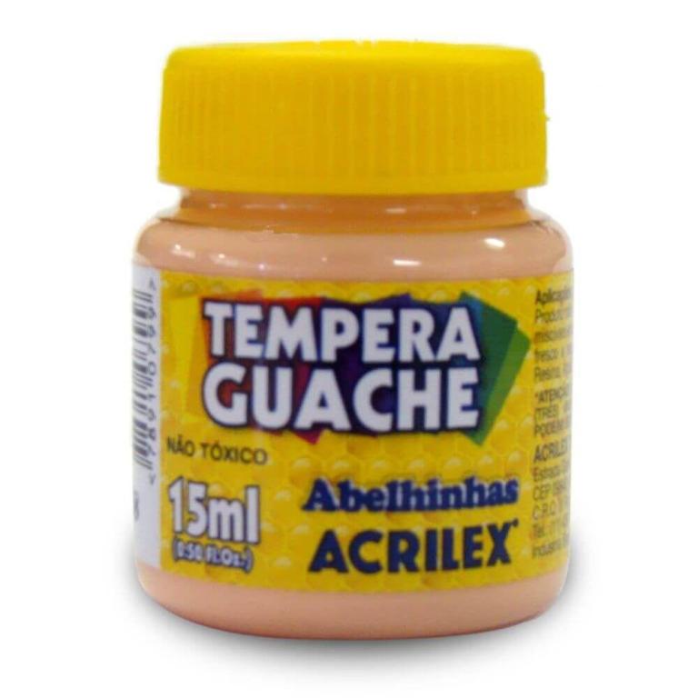 TINTA GUACHE AMARELO PESSEGO 15ML CX 12
