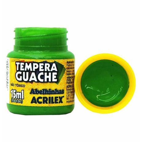 TINTA GUACHE VERDE FOLHA 15ml CAIXA 12 UNI
