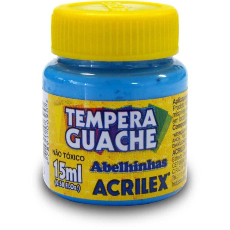 TINTA GUACHE AZUL CELESTE 15ML CX 12
