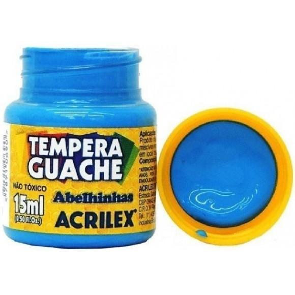 TINTA GUACHE AZUL CELESTE 15ML CX 12