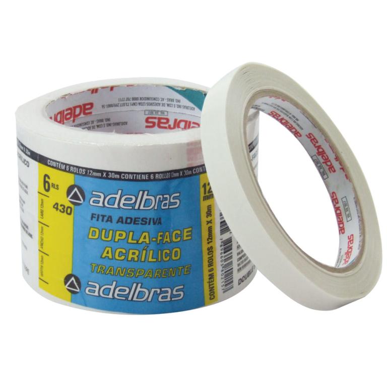 FITA DUPLA FACE 12mmX30m PTC 6