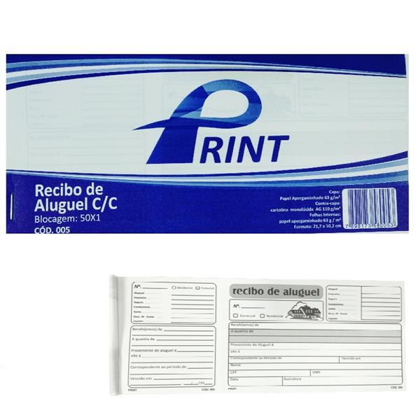 RECIBO DE ALUGUEL COM CANHOTO 50X1 PTC 20