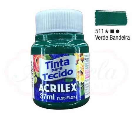 TINTA DE TECIDO VERDE BANDEIRA 511 37ML PTC 12