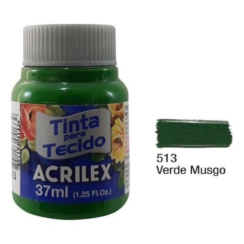 TINTA DE TECIDO VERDE MUSGO 513 37ML PTC 12