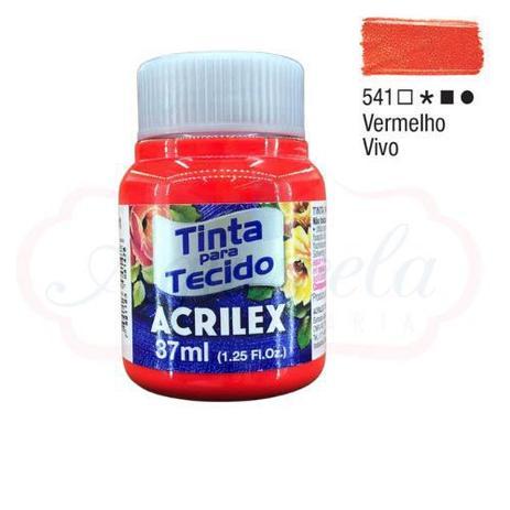 TINTA DE TECIDO VERMELHO VIVO 541 37ML PTC 12