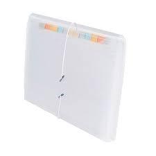 PASTA SANFONADA A4 12 DIV CRISTAL 38X230X330MM  UNI