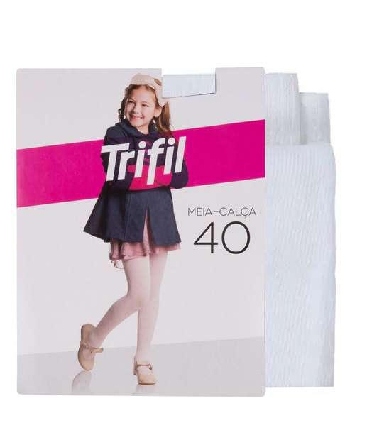 MEIA CALCA BRANCA FIO 40 BALE TAMANHO P PCT 6