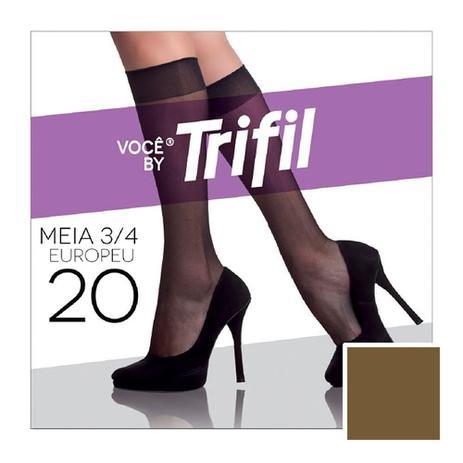 MEIA 3/4 TABACO UNICO FIO 20 PCT 6