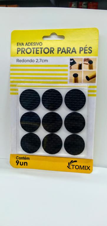 PROTETOR EVA ADESIVO REDONDO 2,7CM UNI