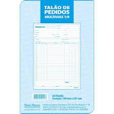 TALAO DE PEDIDO 1/9 OFICIO MULTIVIAS 50FLS 199X297MM  PTC10