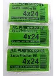 SACO SACOLE 4x24 PTC 10 UNI