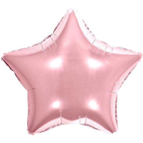 BALAO METALIZADO ESTRELA ROSE GALA PCT 5