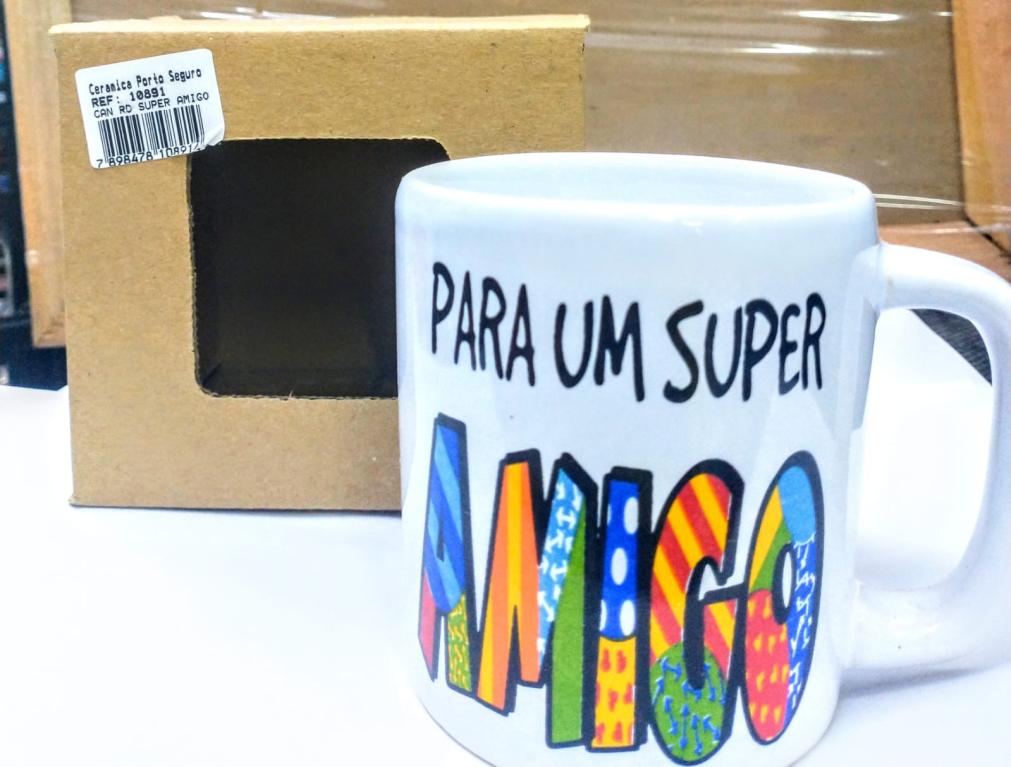 CANECA PORCELANA SUPER AMIGA REF 10891 UNI