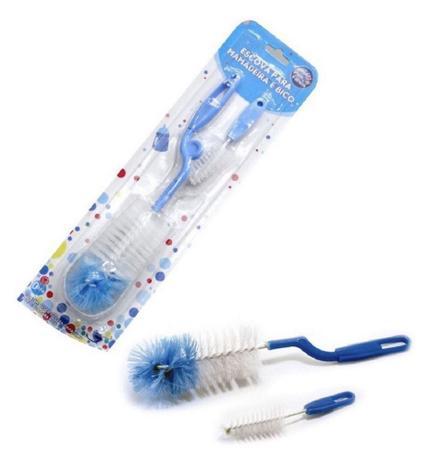ESCOVA LIMPAR MAMADEIRA AZUL BLISTER UNI