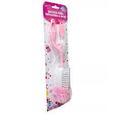 ESCOVA LIMPAR MAMADEIRA ROSA BLISTER UNI