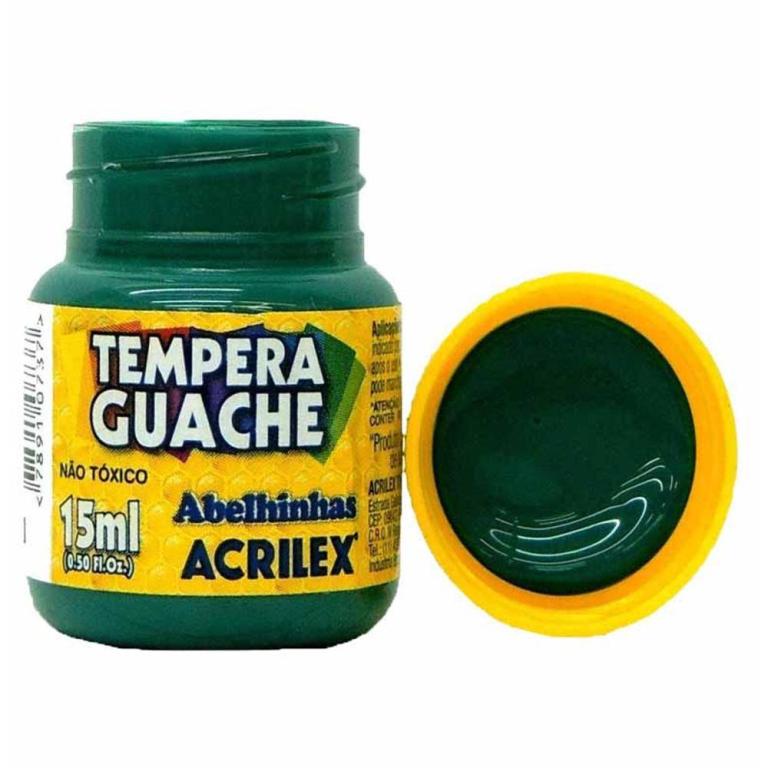 TINTA GUACHE VERDE BANDEIRA 15ml  CAIXA 12 UNI