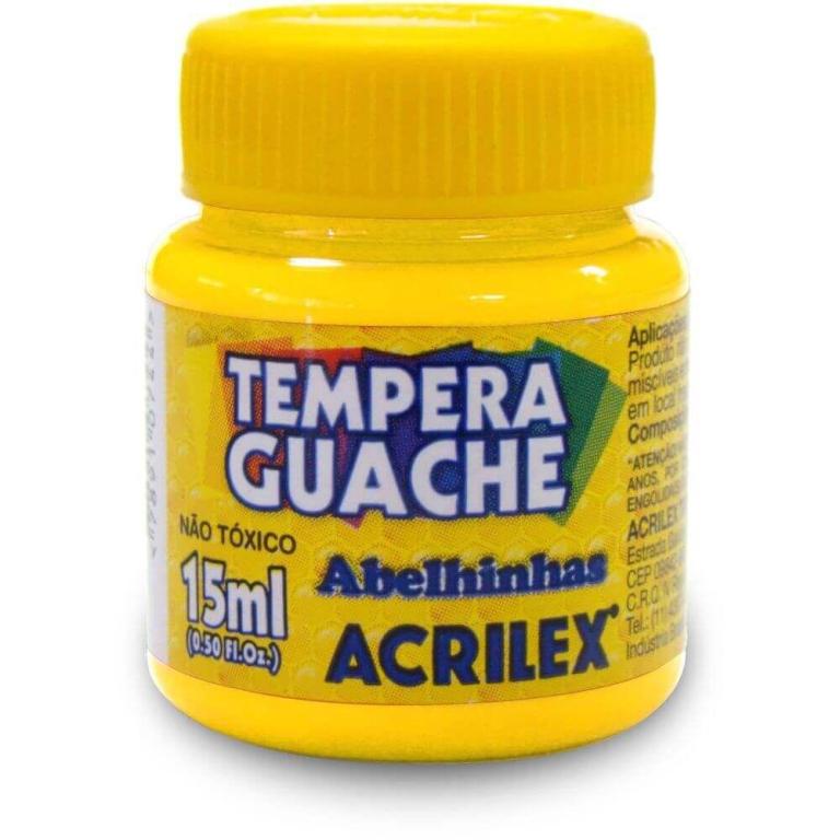 TINTA GUACHE AMARELO OURO 15ML CX 12