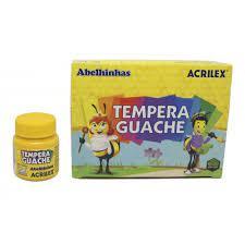 TINTA GUACHE AMARELO OURO 15ML CX 12