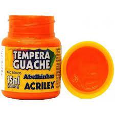 TINTA GUACHE LARANJA  15ML CAIXA 12 UNI