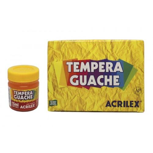 TINTA GUACHE LARANJA  15ML CAIXA 12 UNI