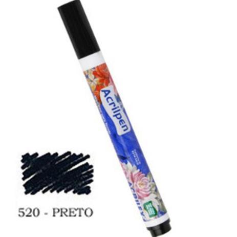 CANETA ACRILPEN PRETA PTC 10