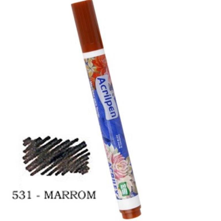 CANETA ACRILPEN MARROM PTC 10