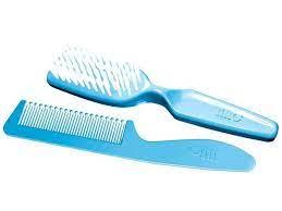 KIT ESCOVA E PENTE INFALTIL AZUL BLISTER UNI