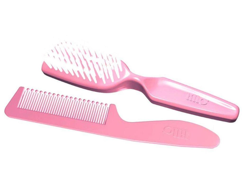 KIT ESCOVA E PENTE INFALTIL ROSA BLISTER UNI