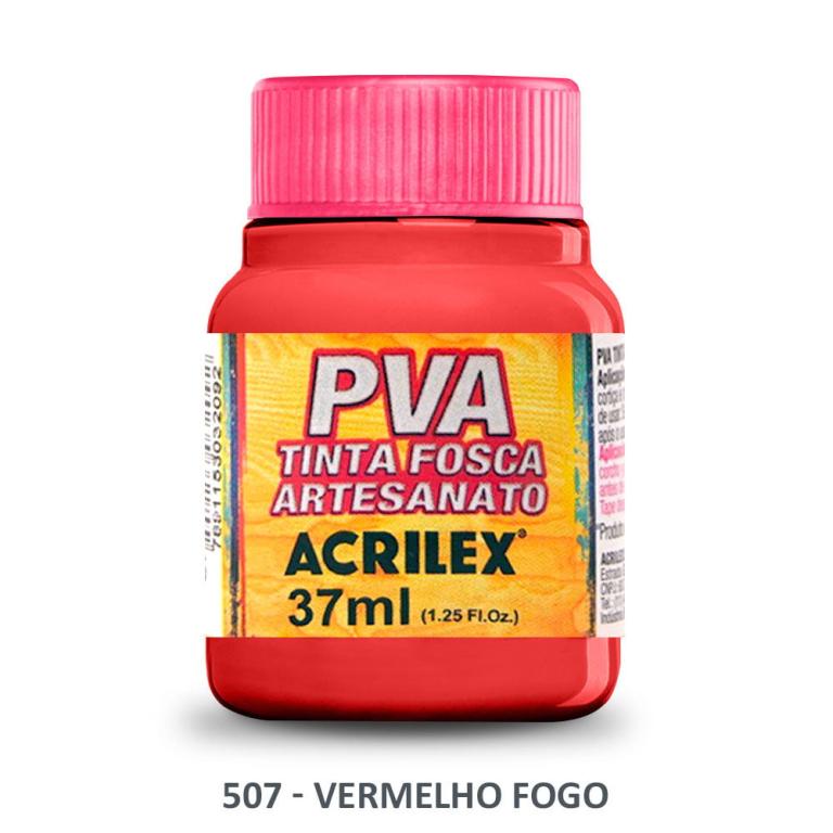 TINTA PVA FOSCO VERMELHO 507 37ML  PCT 12