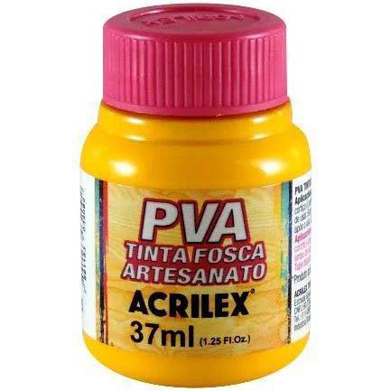 TINTA PVA FOSCO AMARELO OURO 505 37ML PACOTE 12 UNI