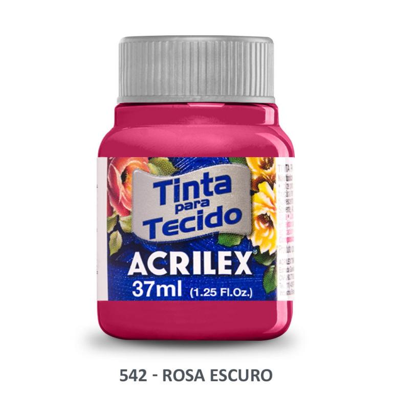 TINTA DE TECIDO ROSA ESCURO 542 37ML PTC 12