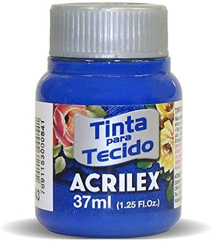 TINTA DE TECIDO AZUL ULTRA MAR 543  37ML PCT 12