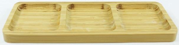 PETISQUEIRA DE MADEIRA RETANGULAR 3 DIVISORIAS REF 2967 UNI