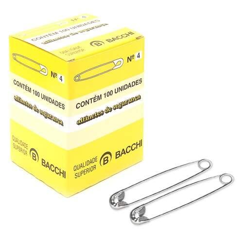ALFINETE DE SEGURANCA N°4 UNI CX COM 100 UNI